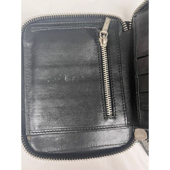 MOSCHINO Vintage Black Leather Wallet, Made in Italy - Picture 8 of 14